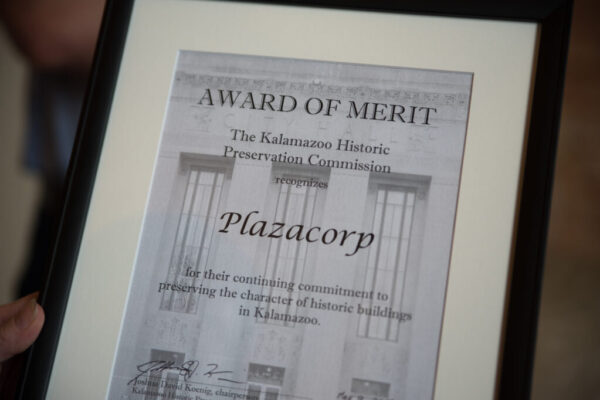 PlazaCorp Award of Merit PlazaCorp Award of Merit