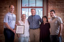 Receiving a 2018 Historic Preservation Merit Award
